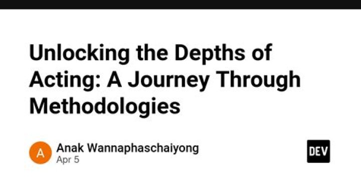 Unlocking The Depths Of Acting, Inspiring Generations